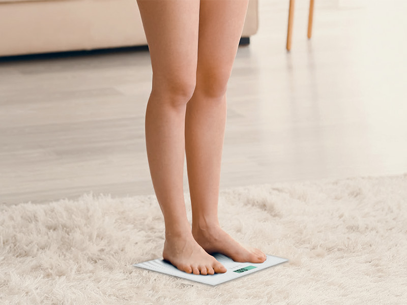 Waga łazienkowa LAFE FitScale White