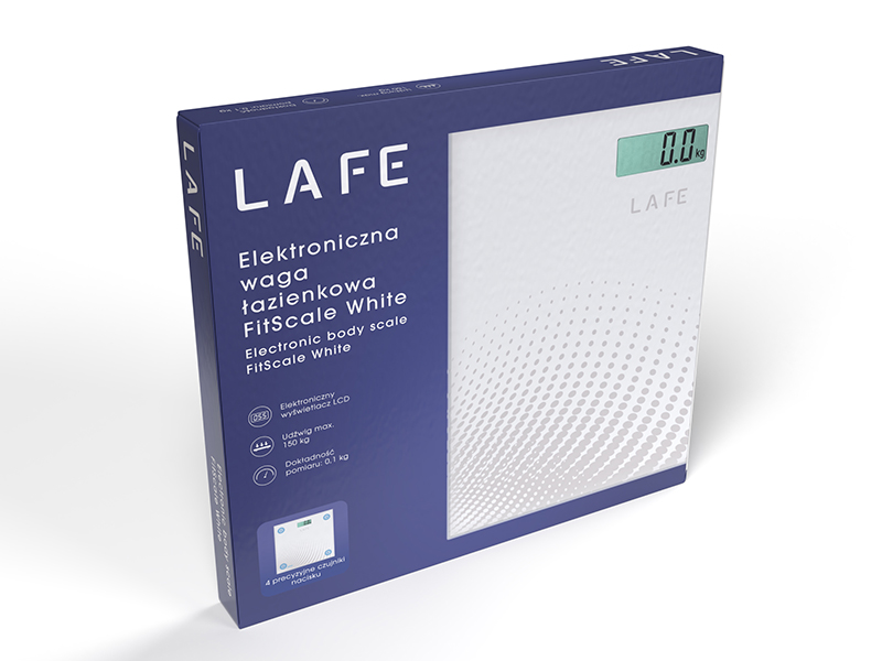 Waga łazienkowa LAFE FitScale White
