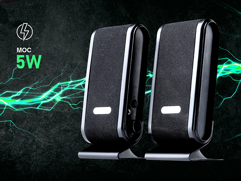 Głośniki TRACER 2.0 Quanto BLACK USB