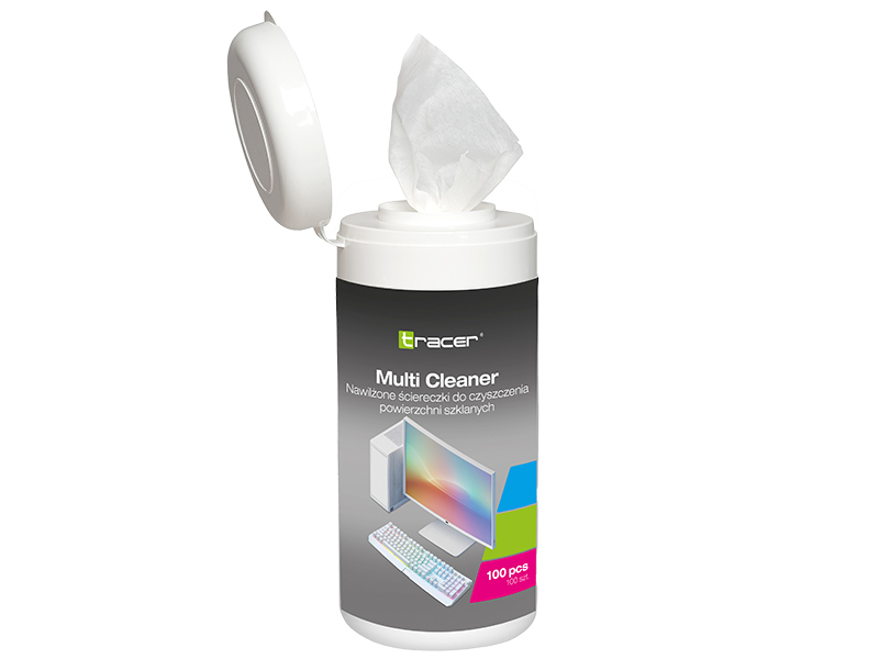 Chusteczki czyszczące TRACER LCD TUBE 100 pcs