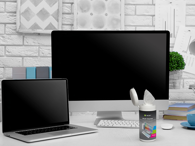 Chusteczki czyszczące TRACER LCD TUBE 100 pcs